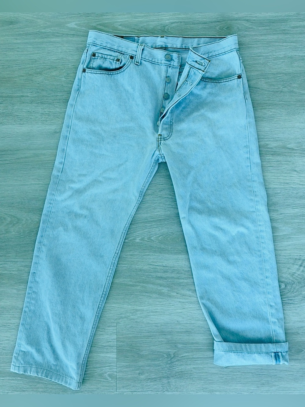 Vintage Levi’s 501 Men’s 35x27 Made in USA Blue Jeans 90s Denim